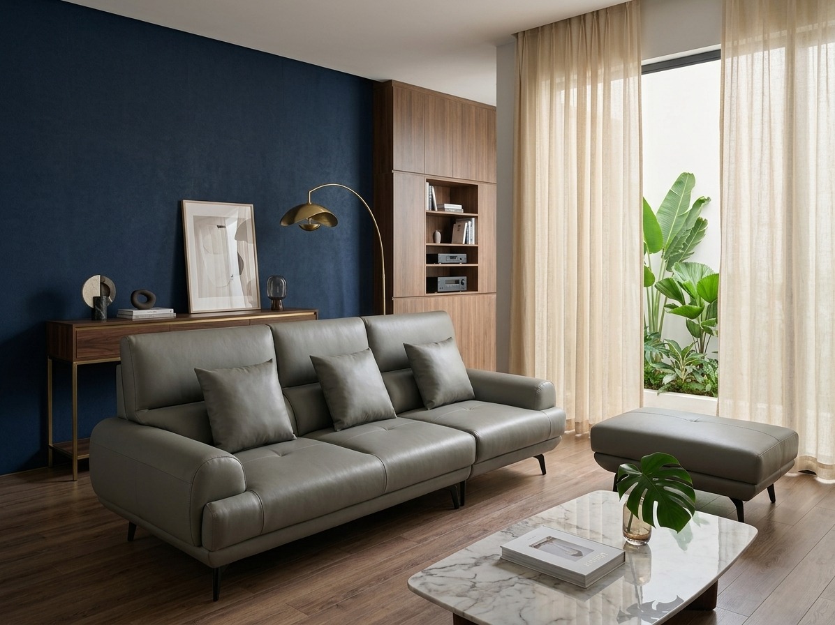 Sofa văng nhỏ gọn vừa phòng khách chung cư