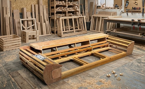 Khung gỗ sofa chắc chắn